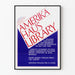 Vintage Juliste Amerika Haus Library - Graafinen ja informatiivinen seinäkoristelu