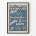 Vintage Hollywood-teatterin juliste Androcles ja leijona