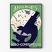 Vintage-mikroskoopin juliste Angines Séro-Comprimés