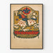 Vintage juliste Animator Pschorr-Bräu München seinäkoristukseen