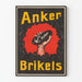 Vintage Juliste Anker Brikets päävuokralaista hiili