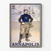 Vintage juliste Annapolis Navy 1902 - Merellinen seinäkoristelu