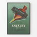 Vintagejuliste Antalby Bailly Dyspnées - Retroseinustarakenne