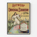 Vintage juliste Antwerpenin maailmannäyttelystä 1894