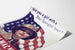Vintage sotilaallinen naisellinen juliste Star-Spangled Heart