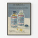 Vintage-mainosjuliste Arhéol Principe Actif santelipuun eteerinen öljy