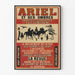 Vintage Ariel ja hänen varjonsa - Profiilit ja siluetit illuusio