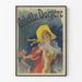 Vintage Juliste Arlette Dorgère tyylikkäässä asussa