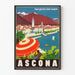 Vintage Juliste Ascona Lac Majeur Sveitsi