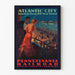 Vintage juliste Atlantic City - Retro seinäkoriste