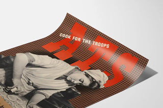 Vintage juliste ATS Cook For The Troops - Keittiön seinäkoriste