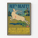 Vintagejuliste Auf's Blatt Alter Jagd Korn seinäkoristeeksi