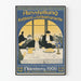 Nürnbergin keittiö- ja hotellialan näyttelyn vintagejuliste 1908