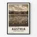 Vintage Juliste Schwarzsee Lac Kitzbühelin lähellä Tyrolia