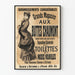 Vintage juliste Suurista kaupoista Aux Buttes Chaumontin syksy-talvi 1881–82