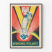 Vintage juliste Valloittava Puola - Retro-tyylinen seinäkoristelu