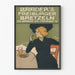 Vintage juliste Baaderin Freiburger Bretzeln -seinäkoristeeseen