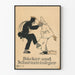 Vintage juliste Bäcker und Schornsteinfeger - Retro seinäkoristelu