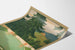 Vintage Badenweiler -juliste, jossa uima-allas ja metsämaisema