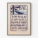 Vintage juliste Bal vastaan tuberkuloosia Radziwillin suojelussa