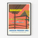 Vintage seinäkoristejuliste Bangkok American President Lines