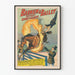 Vintage Barnum & Bailey -juliste rohkeasta ratsastusesityksestä
