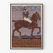 Vintage Bayern Cavalier ja Hevonen juliste