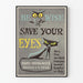 Vintage juliste Be Wise Save Your Eyes seinäkoristukseen