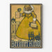 Vintage Berliner Kindl -juliste seinäkoristukseen