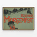 Vintage Berliner Morgenpost 1901 juliste seinäkoristeen retro. — kehystetty taideteos seinällä