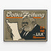 Vintage Berliner Volks-Zeitung - Juliste seinäkoristelu retro — kehystetty taideteos seinällä