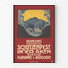 vintage juliste Bernin interlottelun festivaalista 1921