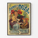 Vintage juliste Meusen olut -seinätaideteos Art Nouveau