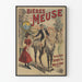 Vintage Meusen olutjuliste - Art nouveau -seinäkoriste