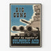 Vintage juliste Big Guns rikkihappo