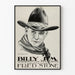 Vintage Billy Jim -tyylinen lännenjuliste mustavalkoisena