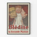 Vintage juliste Blédine Jacquemaire lasten seinäkoriste