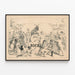 Vintage Bock 1876 - Retroseinän koristelu Juliste — kehystetty taideteos seinällä