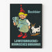 Vintagejuliste Bockbier Löwenbrauerei Bohmisches Brauhaus