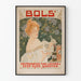 Vintage juliste Bols' likööreistä Amsterdamissa seinäkoristeluun