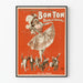 Vintage Juliste Bon-Ton Burlesquers Seinän koristelu