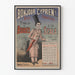 Vintage juliste Bonjour Cyprien - retro seinäkoristelu Scala-teatteri