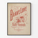 Vintage juliste Brave Love -tyylinen art deco