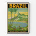 Vintage juliste seinäkoriste Brasilia Rio de Janeiro