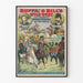 Vintage juliste Buffalo Billin villi länsi ja Kova ratsastajien kongressi