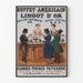 Vintage juliste amerikkalaisesta buffetista Maison du Lingot d'Or
