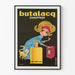 Vintage Juliste Butalacq Lämmitys - Retroseinäkäsittely sisustukseen