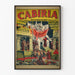 Vintage juliste Cabiria D'Annunzio - Klassisen elokuvateatterin seinäkoristelu