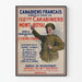 Vintage rekrytointijuliste 150e Mont Royalin karabiinereille