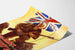 Vintage juliste Britannian sotilaasta ja voitonauhoista